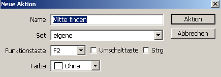 Aktion erstellen
