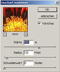 unscharf maskieren