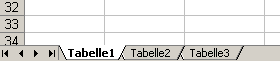 Tabellenblätter in Excel
