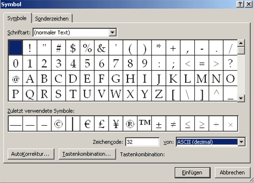 Zeichencode
